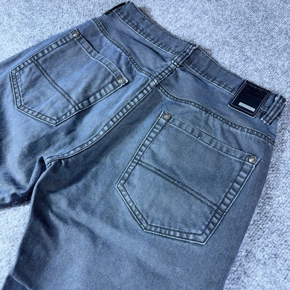 Y2K Southpole Authentic Collection Mens Black Faded Straight Leg Jeans W32 L32